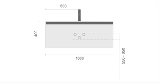 Тумба под раковину Armadi Art Quatro 790-M1-100-D-MG 100 см бежевый/золото матовое